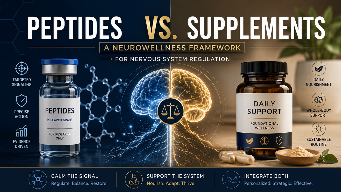 Peptides vs. Supplements: A Neurowellness Framework for Nervous System Regulation